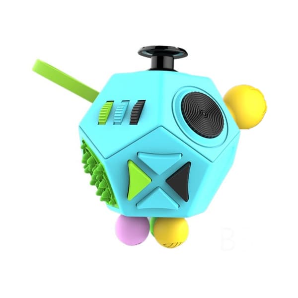12-sidig Fidget Cube, Fidget Twiddle Cube Dodekaeder Stressreducerande Manuell Leksak