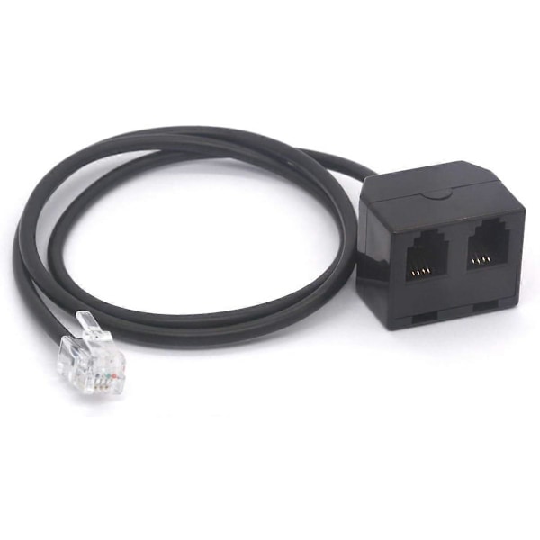 RJ9 splitterset 4P4C hane till 2 RJ9 hona