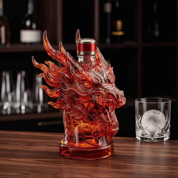 Glassfugl Spritflaske – Sølefri Hell – for Whisky og Vodka B