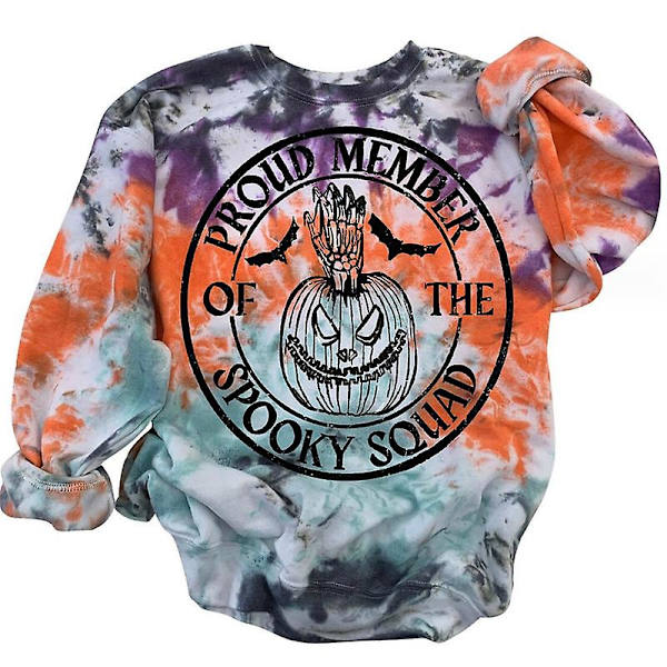 Halloween Sweatshirt Crewneck Pullover - Casual Løse Langærmede Toppe Shirts style 5 XL