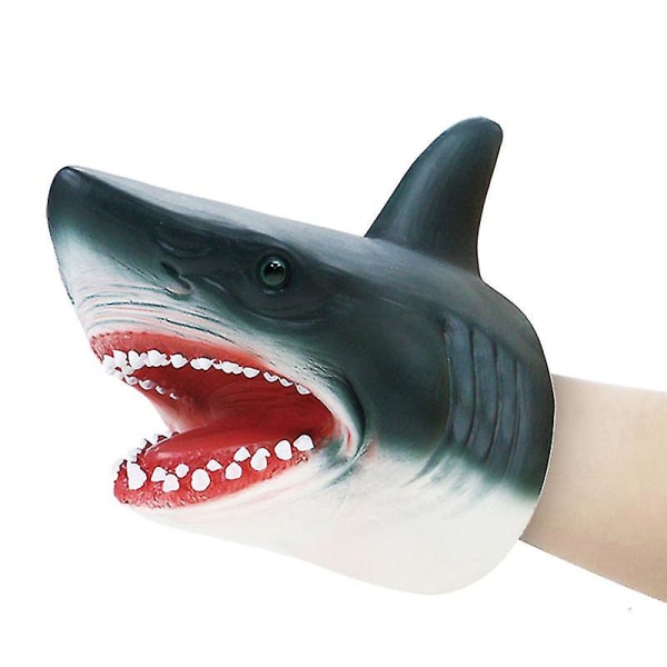 Shark Arm Glove Hånddukkelegetøj Blødt gummi Hajhandske Interaktivt legetøj