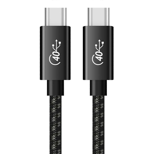 40 Gbps dataoverføringskabel USB C til USB C PD100W ladekabel USB4 USB C-kabel for bærbar PC, mobiltelefon, Thunderbolt4-kabel