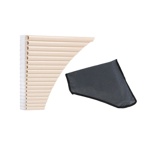 18 Rør Panfløyte C-nøkkel Panpipes Pan Fløyter med Munnstykke Blåseinstrument for Studenter Nybegynnere m