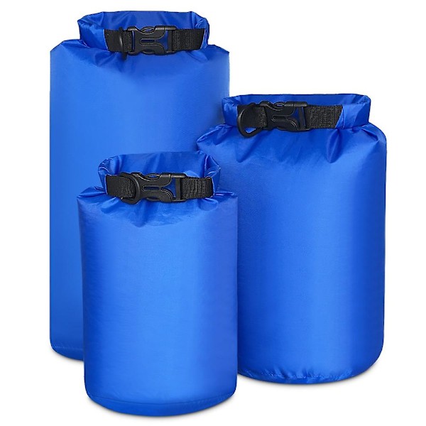 3-pack Vattentäta Väskor 2L+4L+8L Ultralätta Vattentäta Packsäckar för Camping Vandring Resor Båtliv