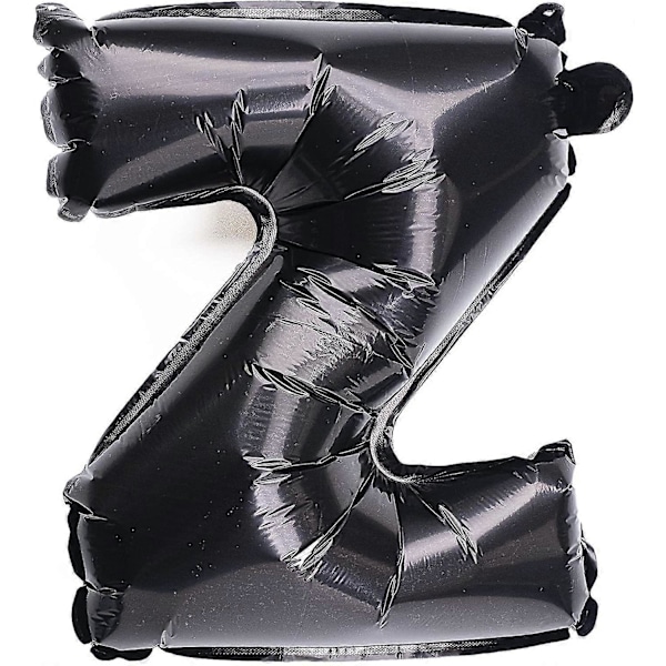 16\" Sorte Folie Mylar Bogstav Balloner A-z 26 stk. Mega Pakke, Aluminium Hængefolie