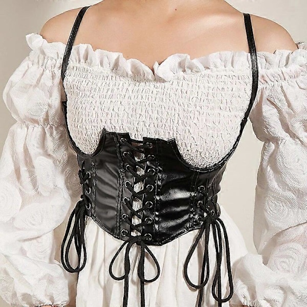 Elegant Svart Färg Midjetränare Kvinnor Korsett Cincher Kroppsformare Tillbehör