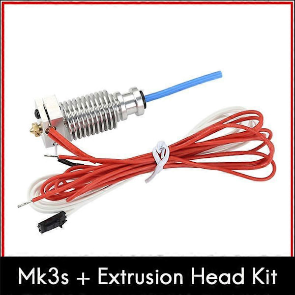 3D-skrivardelar Prusa MK3S+ Extrudermunstycke Uppvärmning Aluminium Snabb Slang Kit Hög Temperaturbeständighet