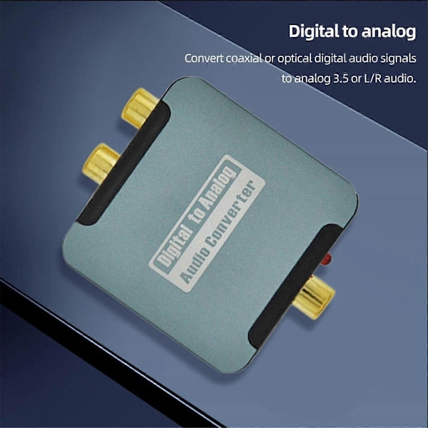 Oppgradert Audio Dekoder Digital til Analog Audio Koaksial Konverter Optisk Fiber til Analog Spdif til Lotus