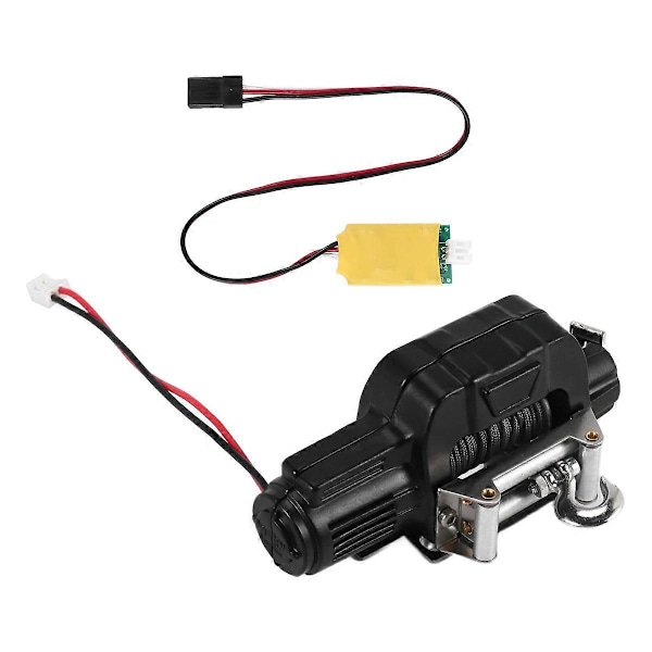 Automatisk metallvinsj med 3CH kontrollinje for 1/10 RC Crawler Car Axial SCX10 TRX4 oppgraderingsdeler A