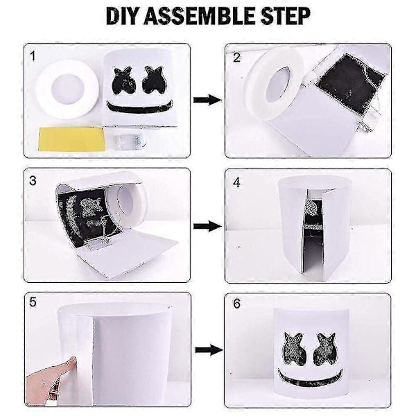 Mike Marshmello DJ Mask Halloween Cosplay Mask