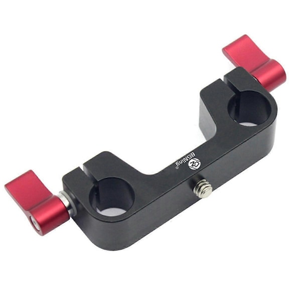 1/4 tomme DSLR Rod Clamp Monteringsadapter til 15 mm Rail Rod System SLR 5D2 5D3 600D Kamera DV Video F