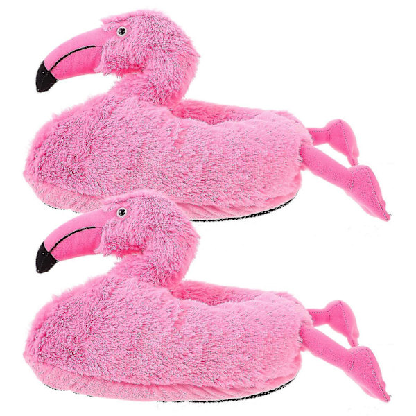 1 Par Flamingo Indendørs Hjemmesko Søde Dyre Hjemmesko Varme Hjemmesko Vinter Fluffy Hjemmesko
