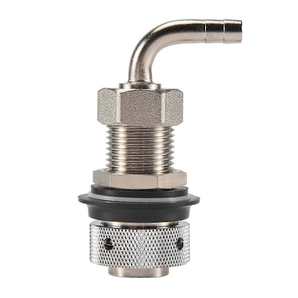 Ølhanehane med 8 mm Barber Albue, Forkromet Messinghane G5/8 til Justerbar Haneudkast