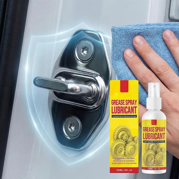 Fedtspray Smøremiddel - 180 ml Kraftfuld Rustfjerner til Metal, Anti-Rust Konverter Spray til Flere Overflader Jern 1pcs