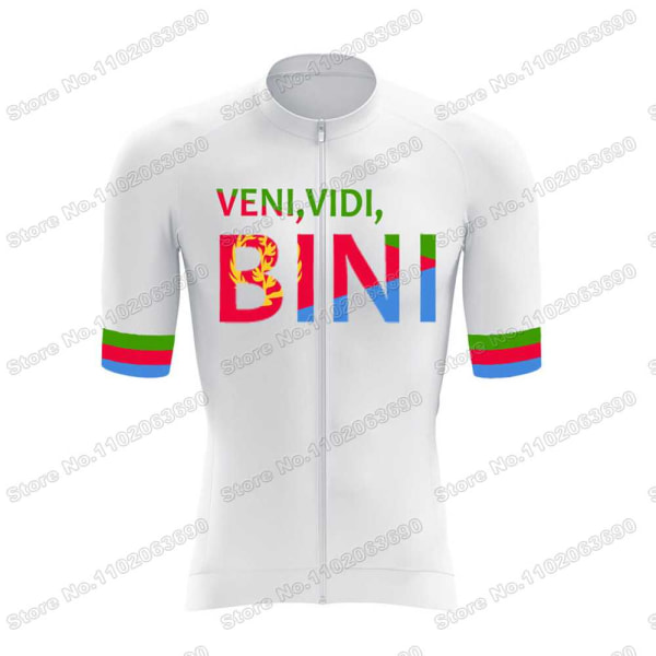 Team Eritrea 2023 sykkeltrøyesett Sommersykkelklær Herre landeveissykkelskjorter Dress Sykkelsmekkeshorts MTB Rideuniform 15 M