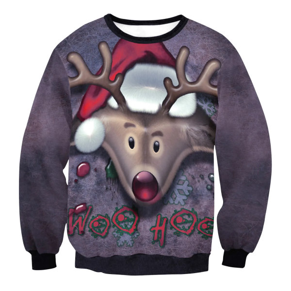 Ugly Christmas Sweater Herr Dam Tröjor 3D Rolig Söt printed Holiday Party Xmas Birthday Sweatshirts Unisex pullovers Toppar style 11 5XL