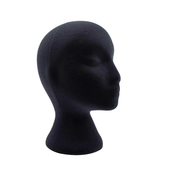 Skum Mannequin Hoveder Kvinde Flocking Skum Hoved Model til Hatte Briller Headset
