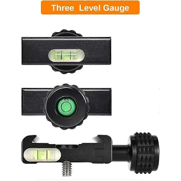 Universal Quick Release Plade, 50mm Quick Release Plade QR Plade Aluminium Legering Indbygget Væskeniveau Kompatibel med Tripod Monopod Kuglehoved Cam