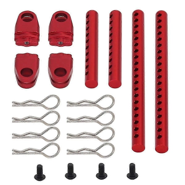 RC Karossfäste Kit för 1/10 TT02 RC Bil Uppgraderingsdelar Kit RC Bil Uppgraderingstillbehör