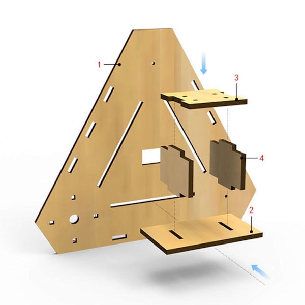 Børns DIY Håndsving Generator Læring Pædagogisk Legetøj Videnskabeligt Eksperiment