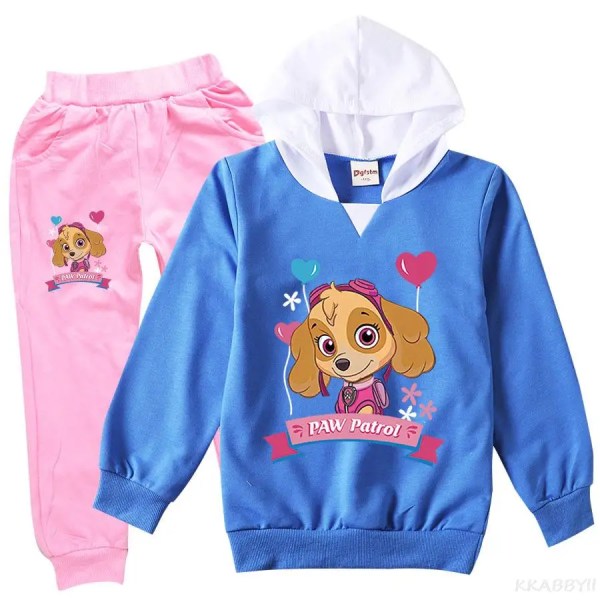 PAW PATROL Barneklær Tegneserie Jenter Klær Sett Vår Høst Klær Dress Topper og bukser Baby jente Høst antrekk style 10 140