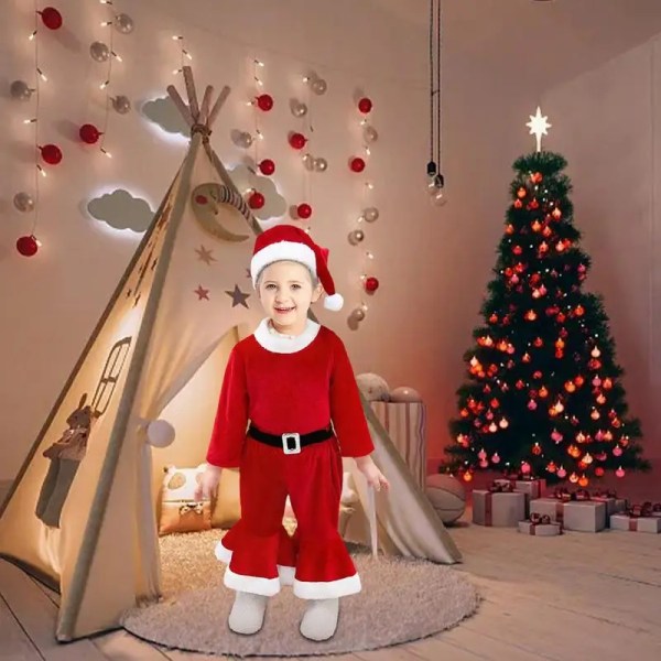Baby Joulupukkipuku Lasten Cosplay-pukeutuminen 110cm red