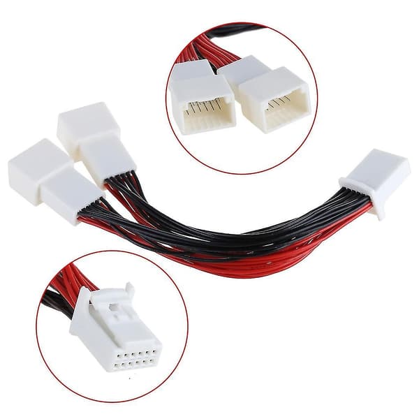 Y Kabel Splitter Adapter 6+6 Stik Til O Til Navi Aux Cdc Tuning Til Til Lexus