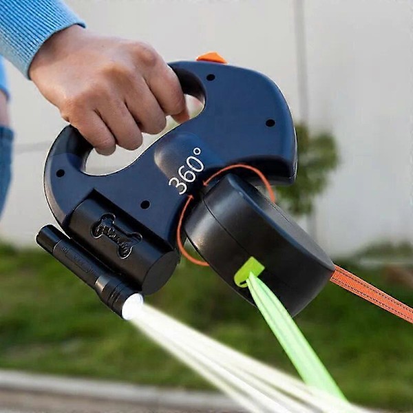 2-farget uttrekkbar dobbel hundebånd tau null floker gåtur for to hunder gå tur med hunden justerbart hundebånd hundeutstyr