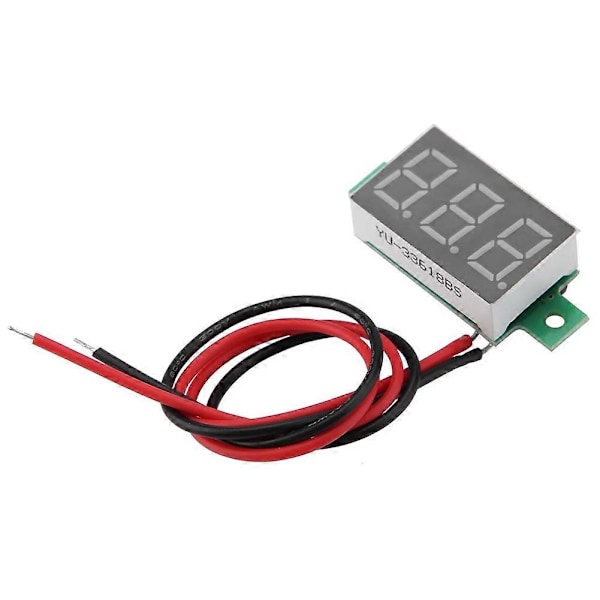Digital Voltmeter 0.36 tum Två Trådar DC 2.5-30V Digital LED Display Spänningsmätare (Röd)