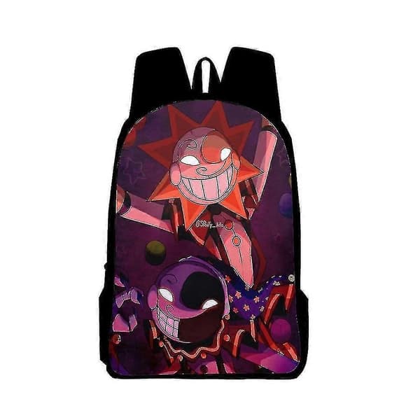 Fnaf Sundrop Moondrop Rygsæk Børn Studerende Skoletaske E