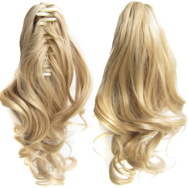 Kvinder Kæbeklo Clip In Hestehale Hair Extensions Hairpiece Wig J