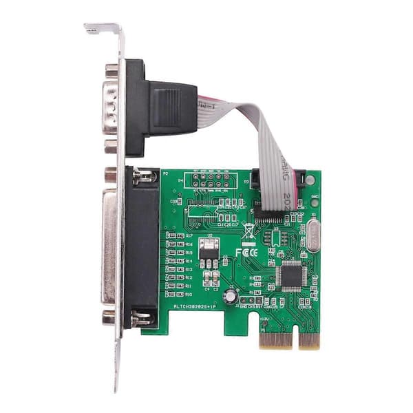 RS232 -232 Seriel Port COM & DB25 Printer Parallel Port til PCI-E PCI Express Kort Adapter Konverter