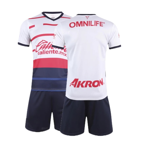 barneklær gutt jente Chivas usas Fans skjorte Treningsklær spill Fotballdrakt sport Herre Kids Kit Topper og shorts Leisu Black aldult-size-3XL