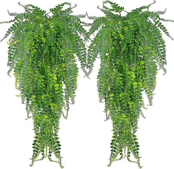 2 stk. kunstige Boston bregneplanter