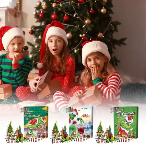 Populær juleadventskalender 2023 Christmas Blind Box Countdown 24 dages kalender adventskalender style 7 25x25x6cm