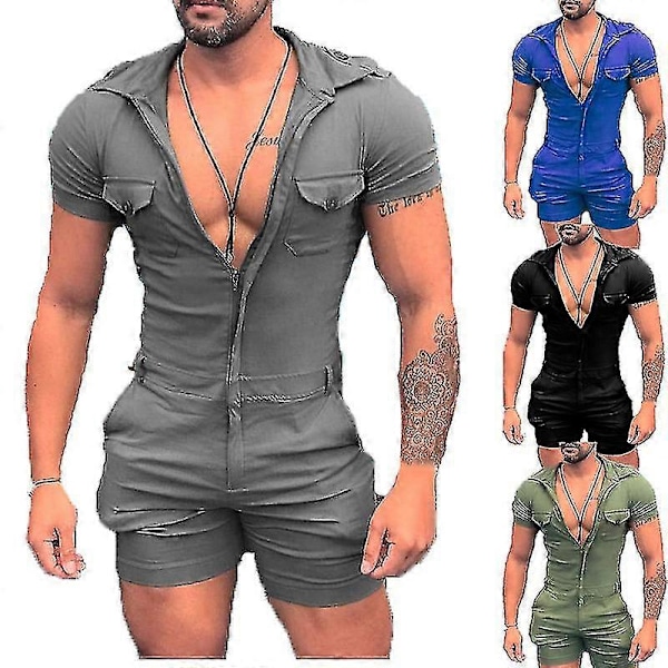 Herr Jumpsuits Shorts i Ett Stycke, Casual Mode