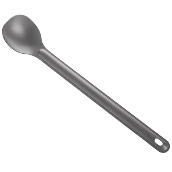 1 stk. titaniumske 21,5 cm x 3,9 cm campingske udendørs service langskaftet titaniumske