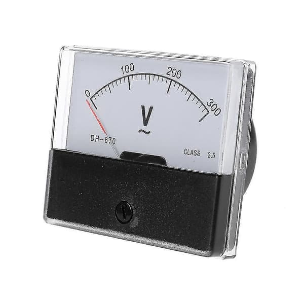 AC 0-300V Analog Panel Meter Voltmeter DH-670 Spændingsmåler Panel Volt Meter