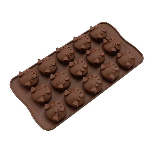Kageforme og -forme 15 Hullers Grisechokoladeform DIY Sød Grisemønster Kagekiks Bageform