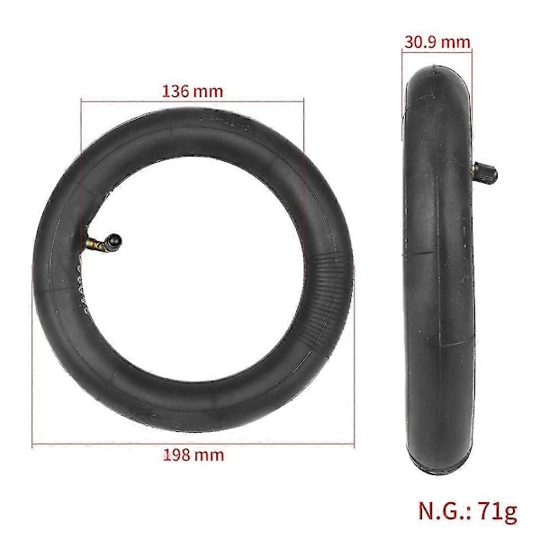 8 1/2X2 Däck 8.5X2 Innerdäck 8 1/2 x 2 för Zero 9 Elsparkcykel Tillbehör