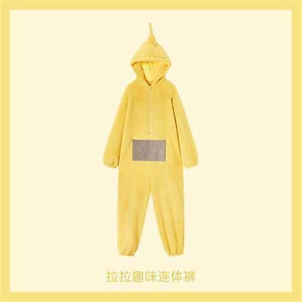 Teletubbies Kostumer Cosplay Unisex Disi Onesies Lala Pyjamas Voksen Pyjamas Dyre Nattøj Jule Pyjamas Jumpsuit Yellow M