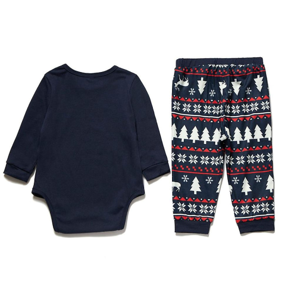 Print set familjematchande julnyhet pyjamas för vuxna kvinnor män barn bebisar Baby 2-3 Years