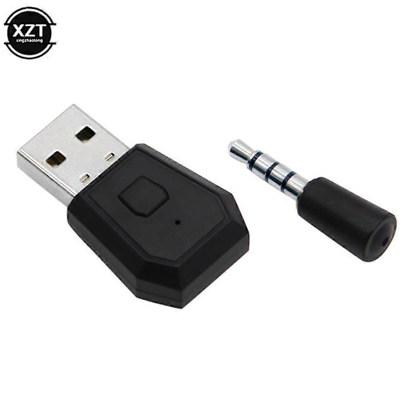 Ny Bluetooth-dongle til PS4 3,5 mm Bluetooth 4.0+EDR USB-adapter USB-adapter til PS4 stabil ydeevne Bluetooth-headset