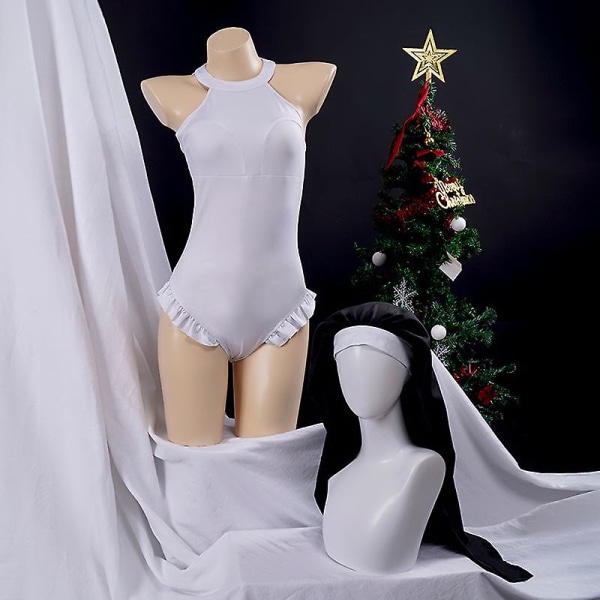 The Nun Halloween Costumes For Women Valek Nun Cosplay Outfit Valik The Nun Costume XS