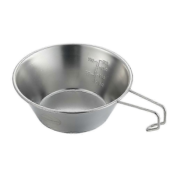 Campingkopp i rostfritt stål, lätt och kompakt, för vandring, kaffe, matlagning