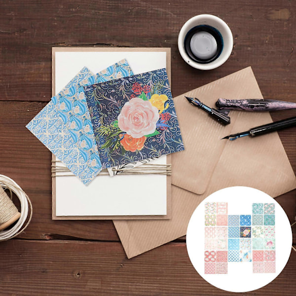 32 Arkkia Decoupage-paperia askarteluun DIY-leikekirjapaperi Leikekirjatarvikkeet