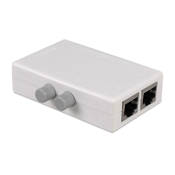 RJ45 Splitter Vælgerkontakt 2 Porte Netværksswitch frit mellem Intranet & Ekstranetværk