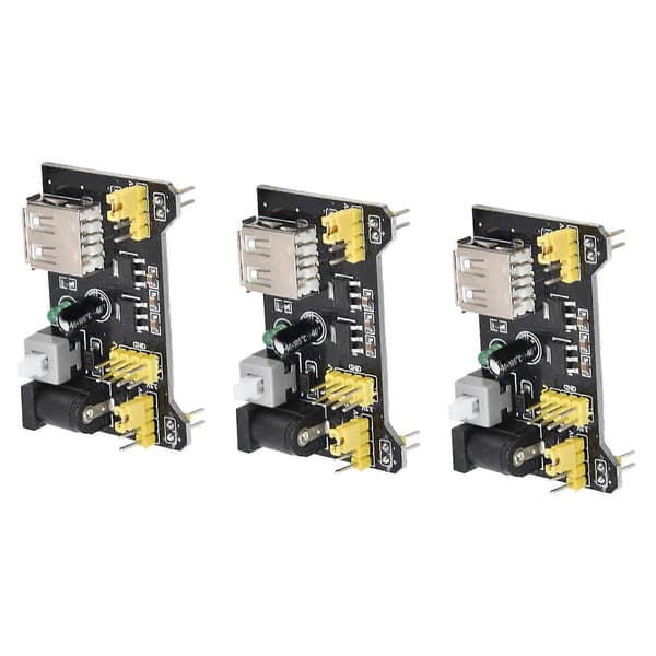 3 kpl Leipälauta Virtalähdemoduuli DC 6.5-12V USB Virta 3.3V/5V Prototyyppilevylle