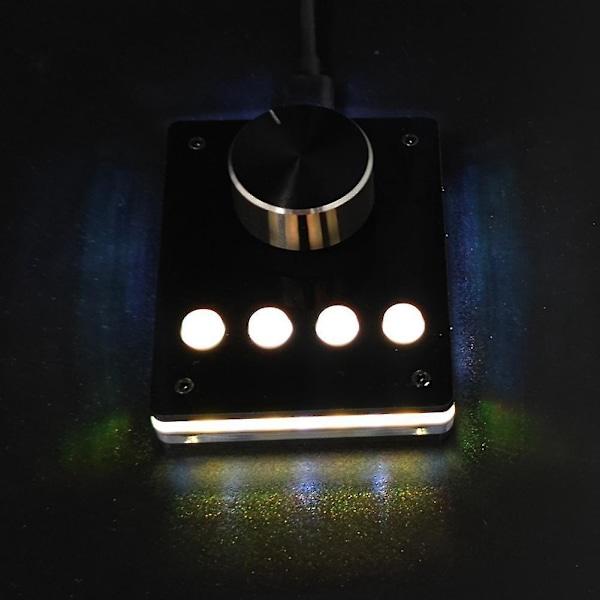 Multimedia Programmerbart Tastatur USB-knapp Egendefinert Tastatur Mini Makro Tastatur Volumkontroller (sma