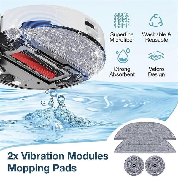 10 stk. Moppepute Refill for Roborock S8 Max Ultra / S8 MaxV Ultra